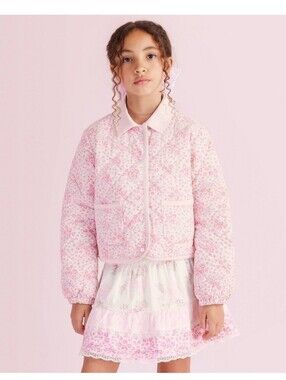 NWT LoveShackFancy x Target Charlotte Roseheart Quilted Barn Jacket - Pink- M XL
